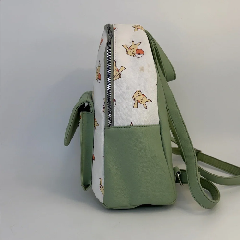 Pokemon Pikachu Kids‎ Backpack - Green and White